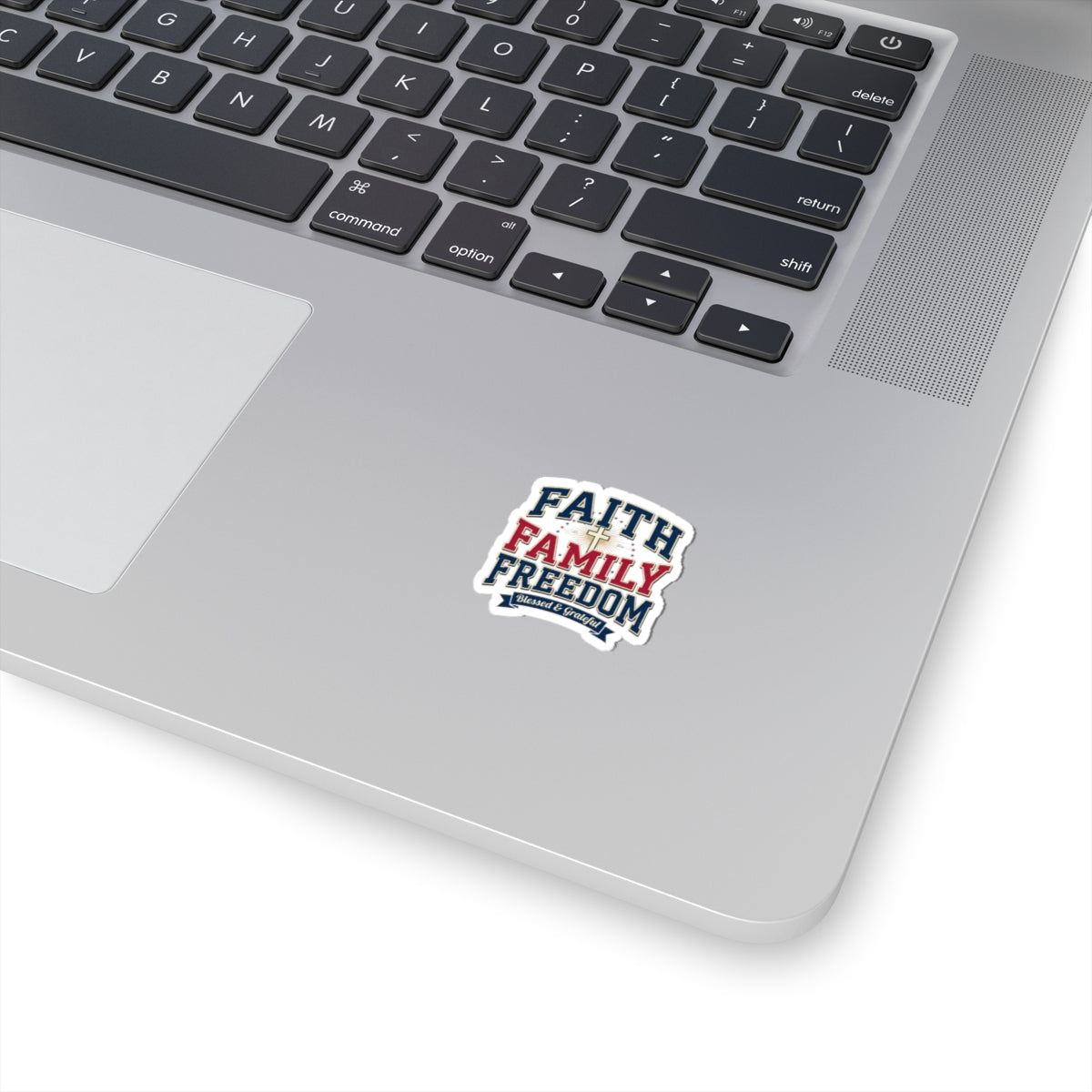 Faith Family Freedom Kiss-Cut Stickers | Patriotic, Faith-Based, Vintage Americana