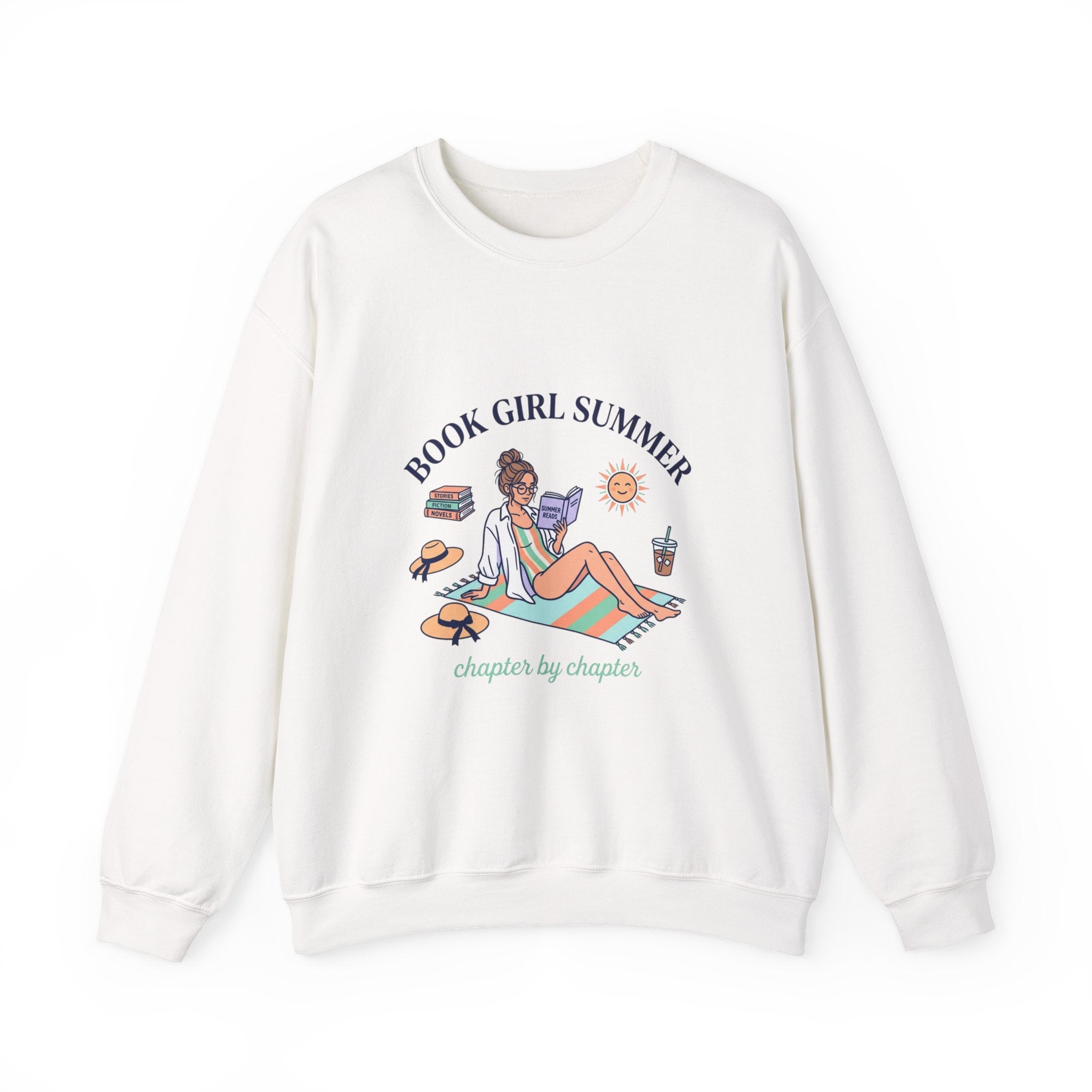 Book Girl Summer Sweatshirt | Bookish, BookTok Reading Aesthetic