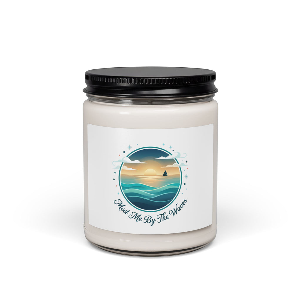 Sea Breeze Soy Candle | Coastal Aesthetic, Pastel Blue Beach Vibes