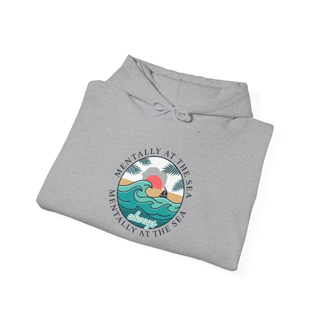 Coastal Sunset Wave Graphic Hoodie | coastal aesthetic, sea breeze