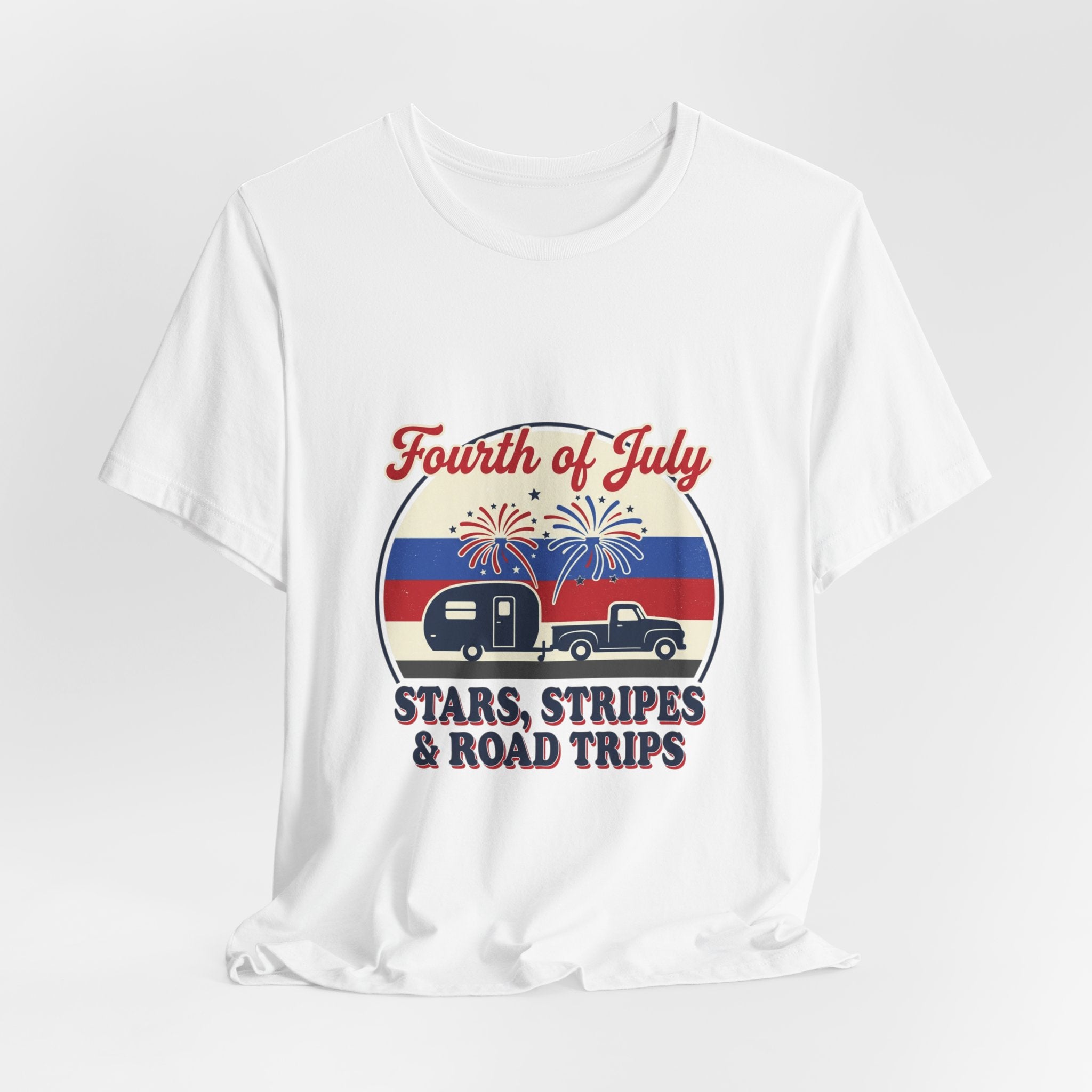 Fourth of July Stars & Stripes Road Trips Tee | vintage USA, Americana