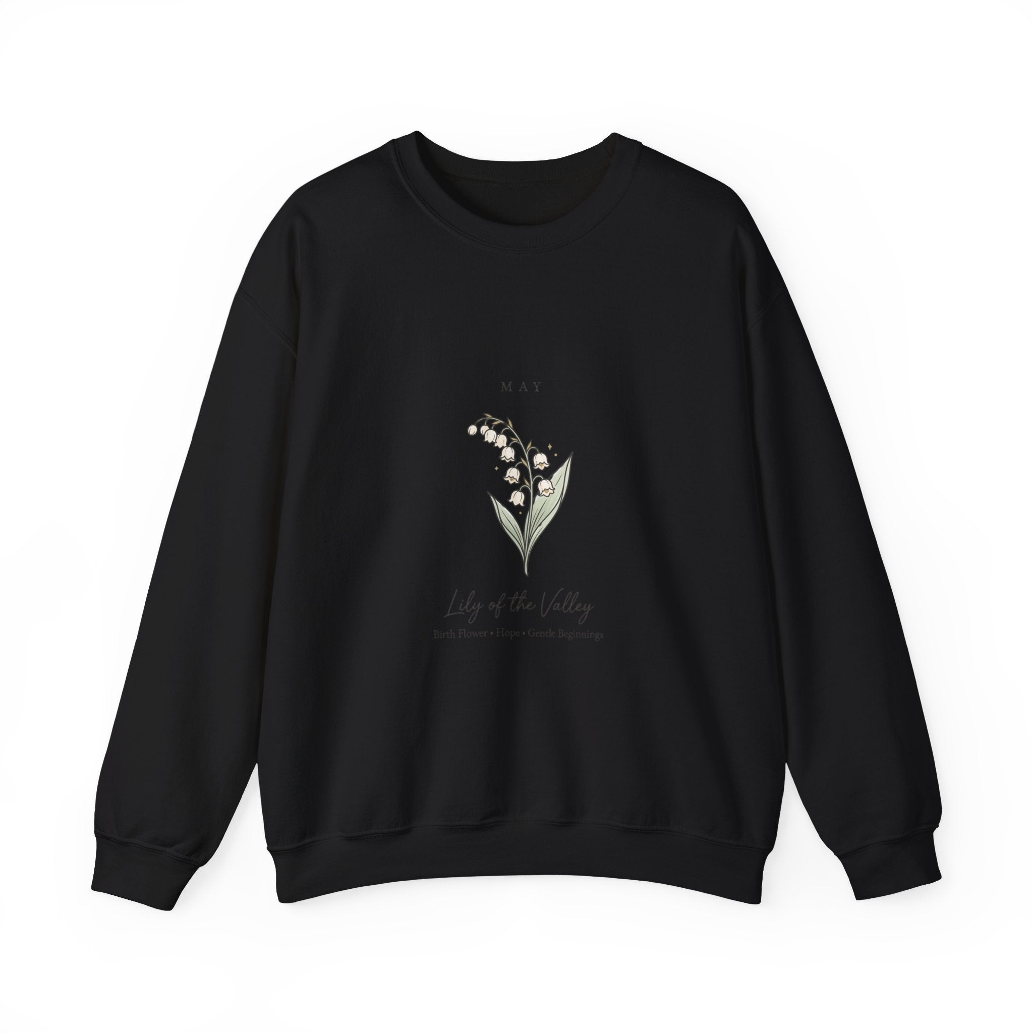 May Birth Flower Lily of the Valley Sweatshirt | botanical, watercolor