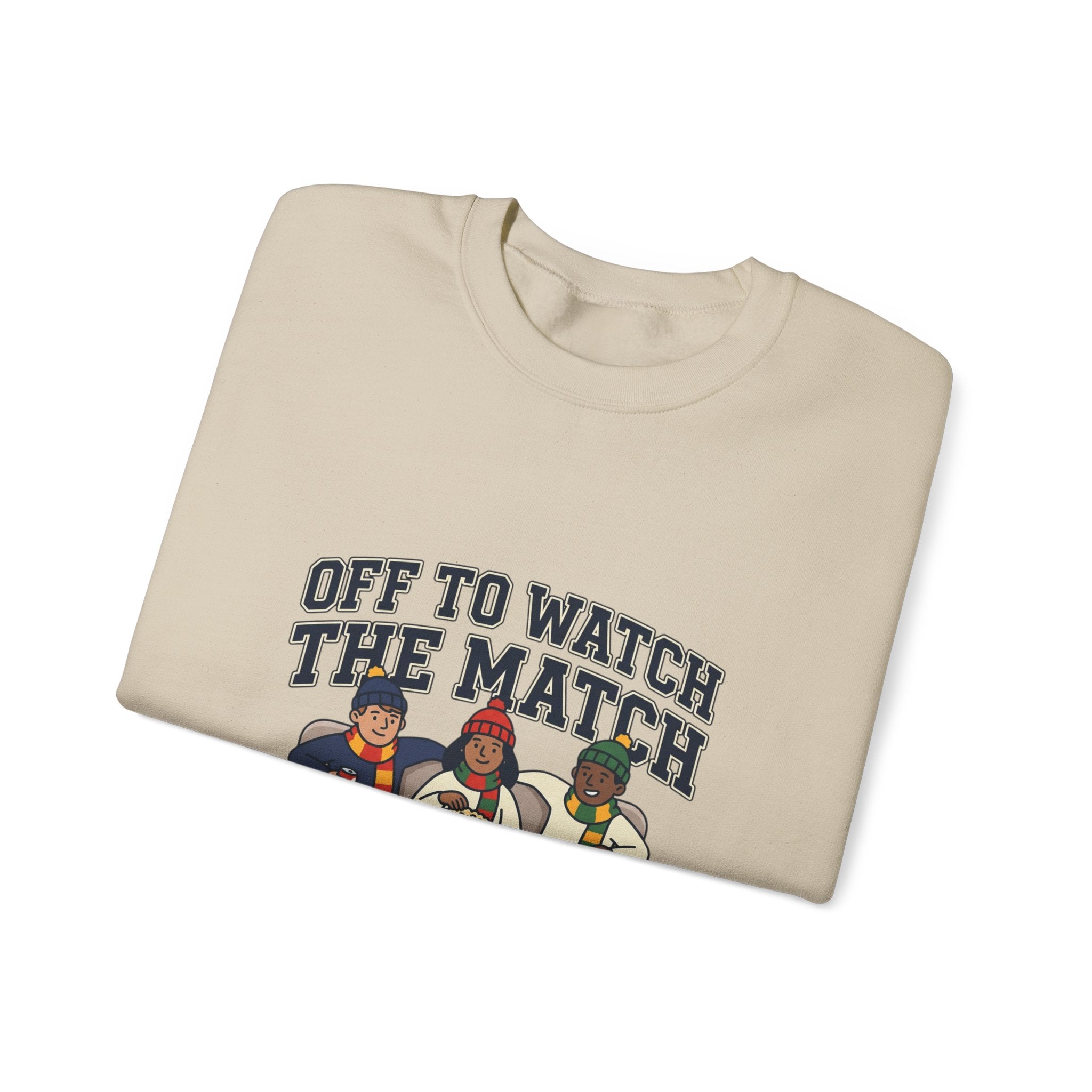 Off to Watch the Match Crewneck Sweatshirt, soccer watch party, match-day outfit