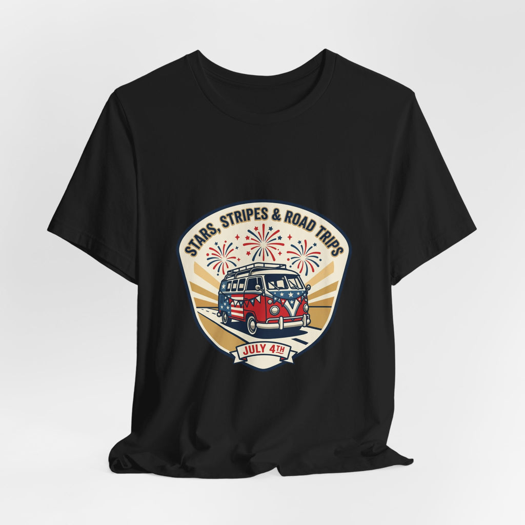 Stars & Stripes Road Trip Tee | vintage USA, red white blue