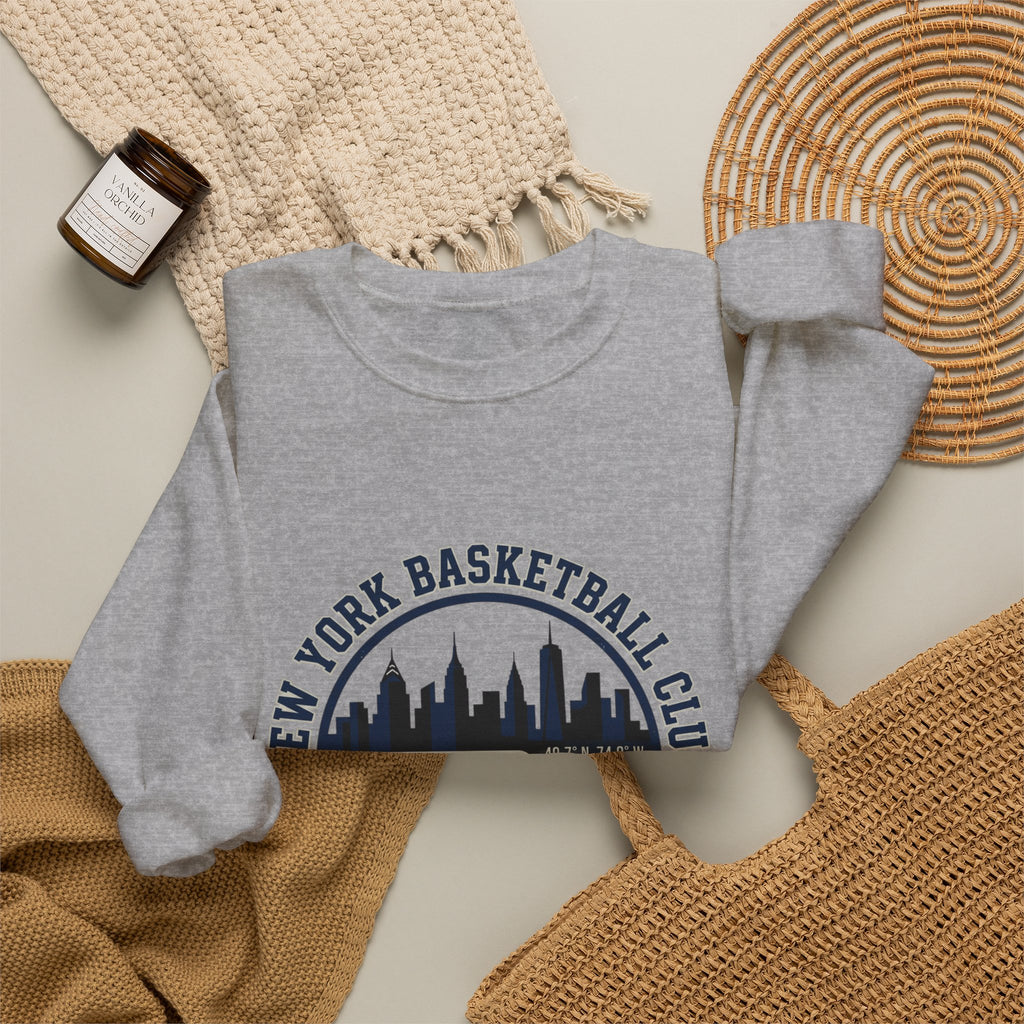 New York Basketball Club Crewneck | city basketball, varsity streetwear