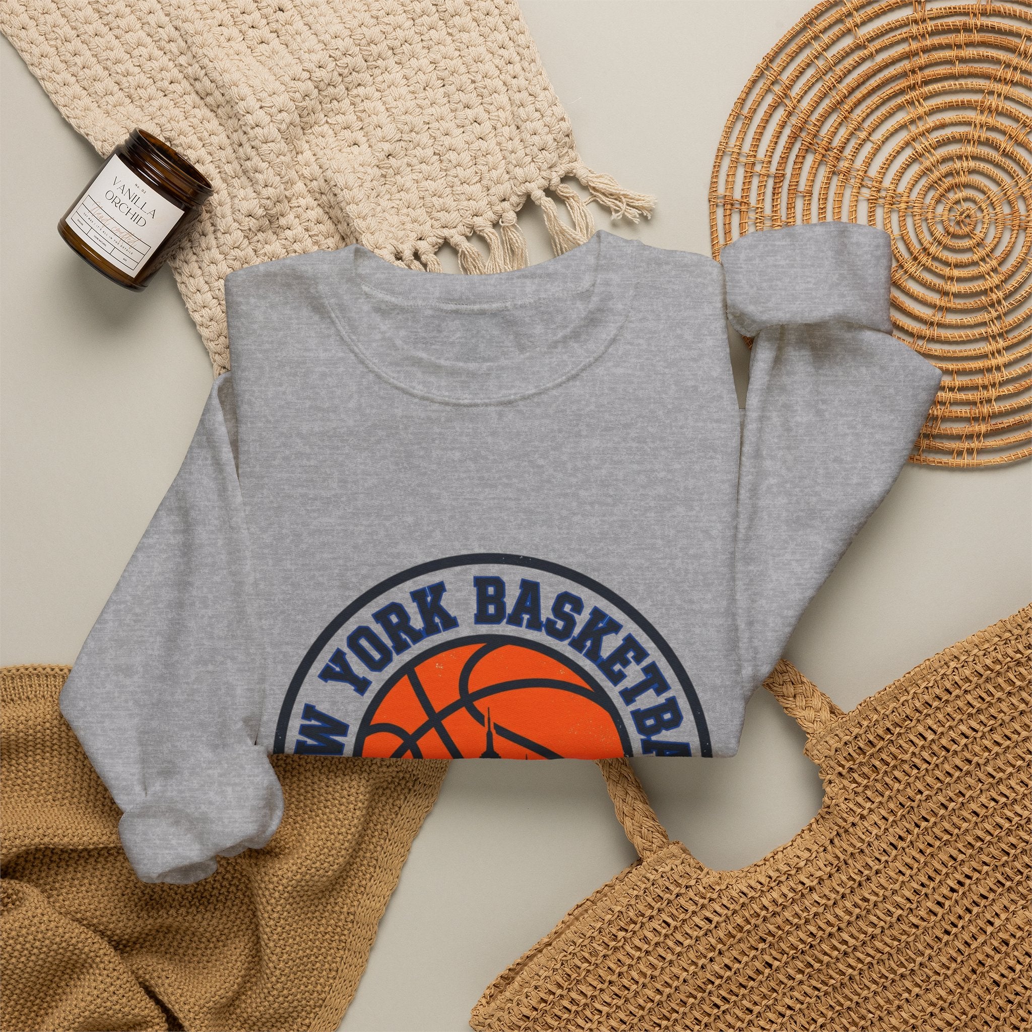 New York Basketball Crest Sweatshirt | city basketball, varsity
