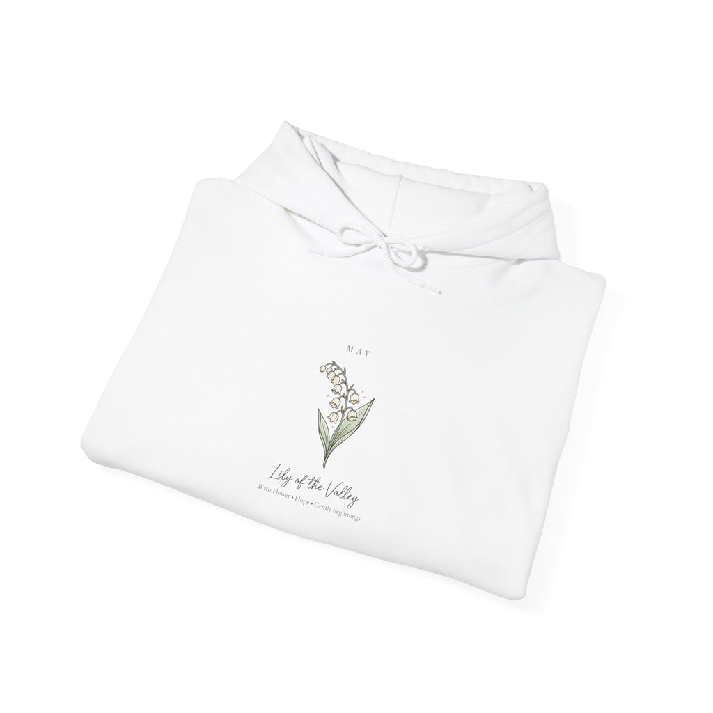 Birth Month Flower Hoodie | Personalized Botanical, Watercolor Line Art