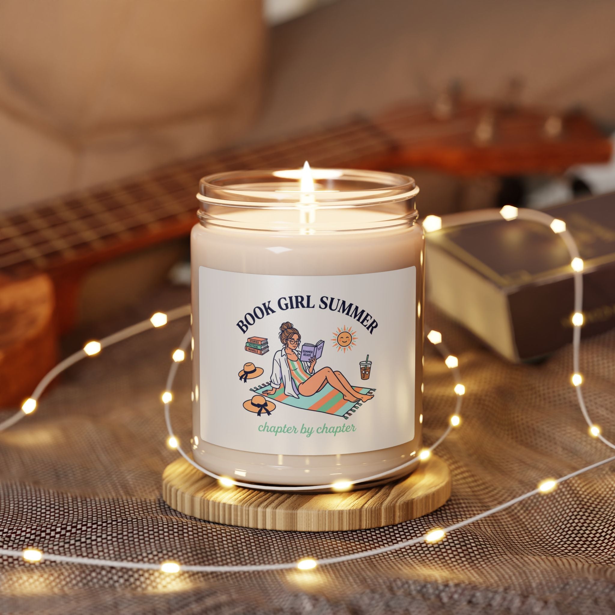 Book Girl Summer Candle | Scented Soy Candle, Bookish Beach Reads, BookTok Aesthetic