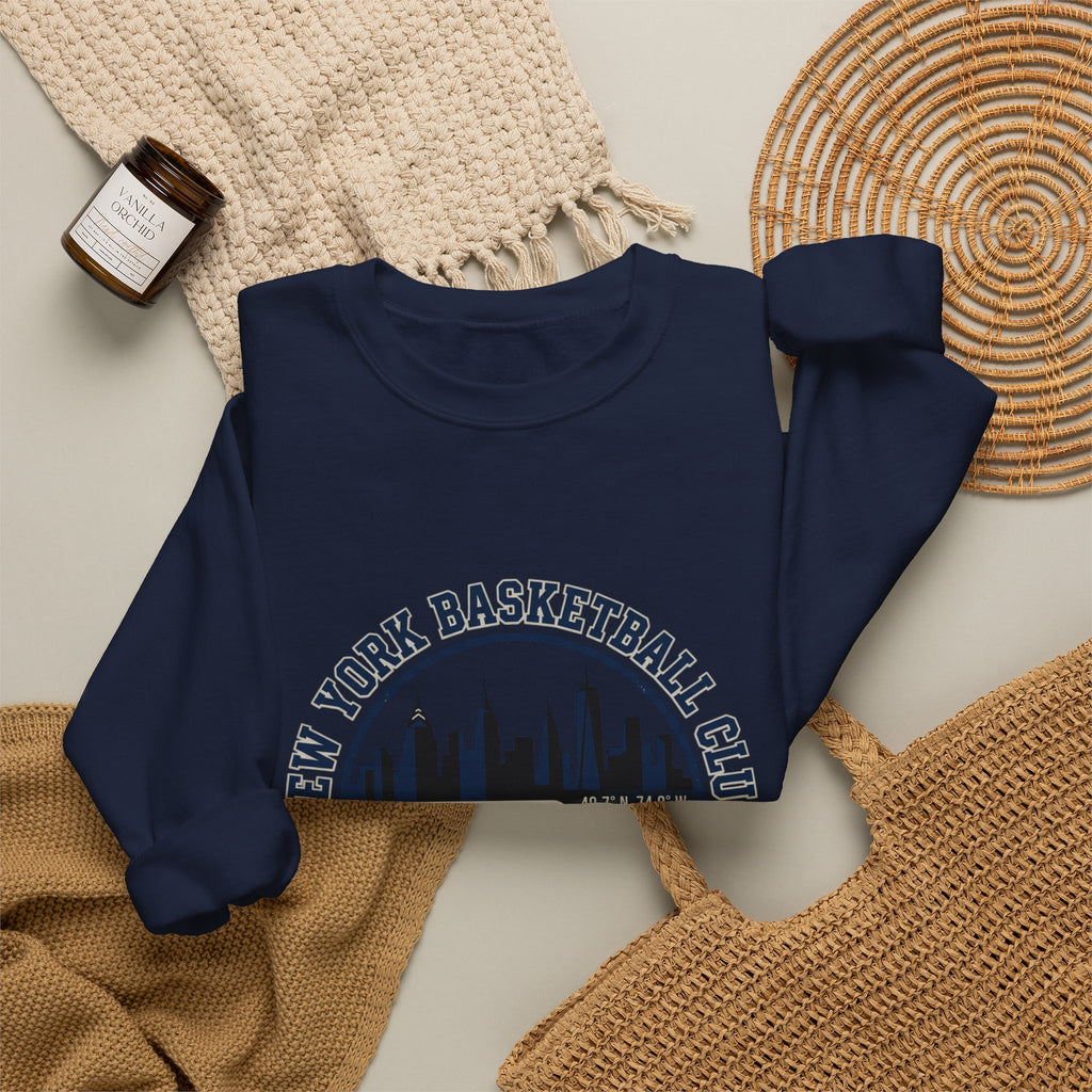 New York Basketball Club Crewneck | city basketball, varsity streetwear