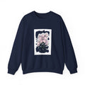 July Birth Flower Crewneck Sweatshirt | Botanical Watercolor, Personalized Name
