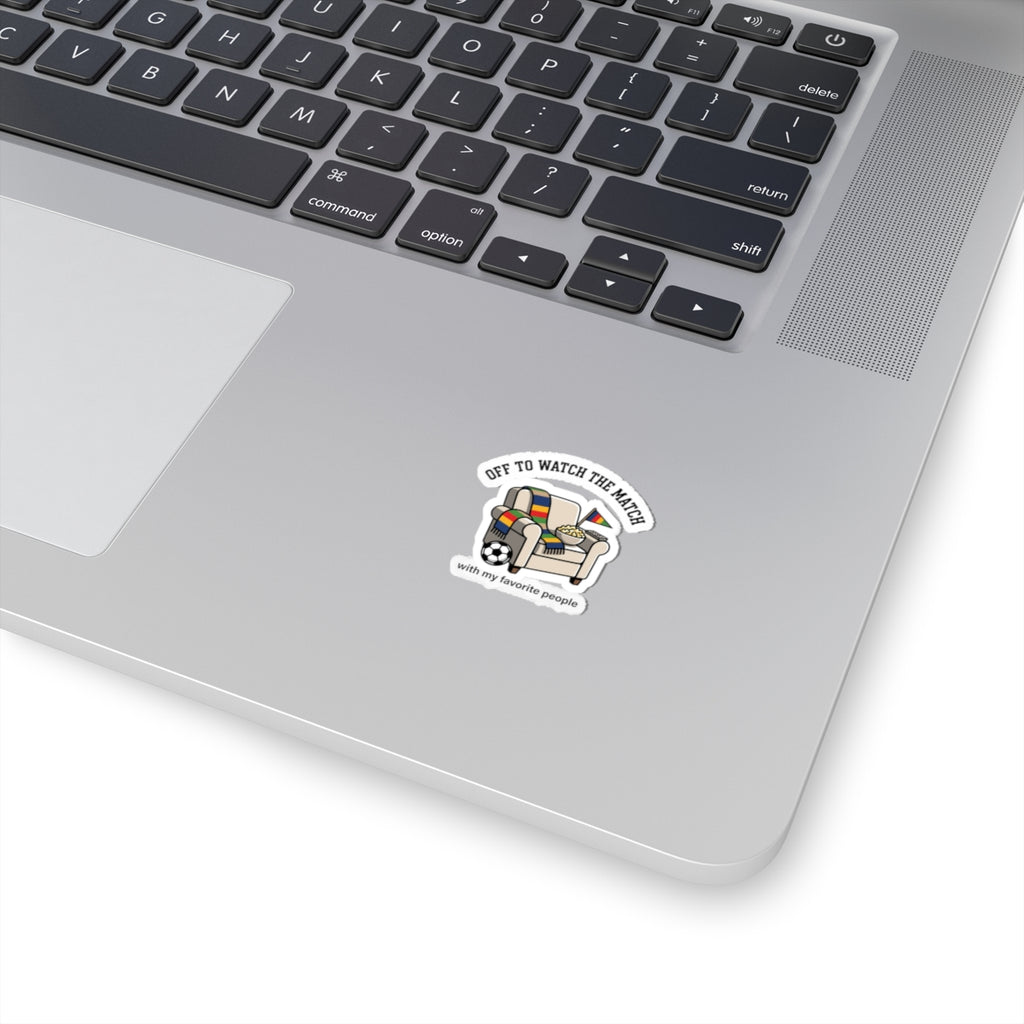 Off to Watch the Match Sticker | Soccer Watch Party, Country Colors