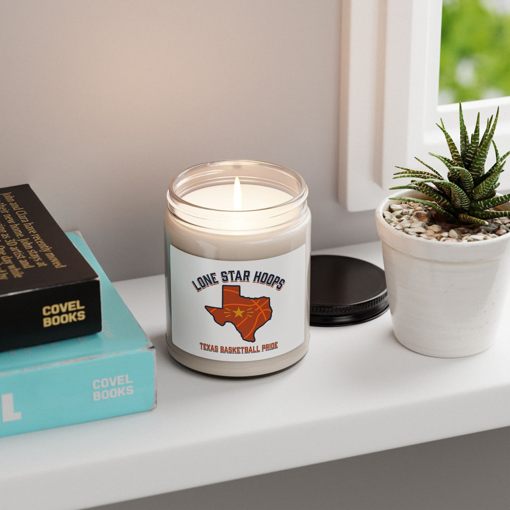 Texas Basketball Pride Candle, Soy 9oz | Lone Star Hoops, Western Varsity