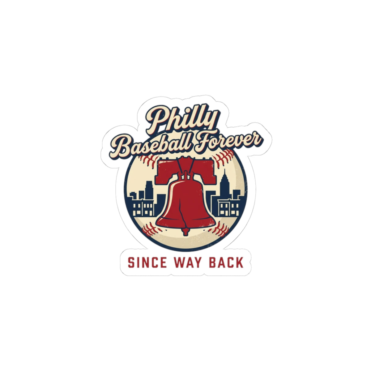 Philly Baseball Forever Sticker | city pride, vintage script