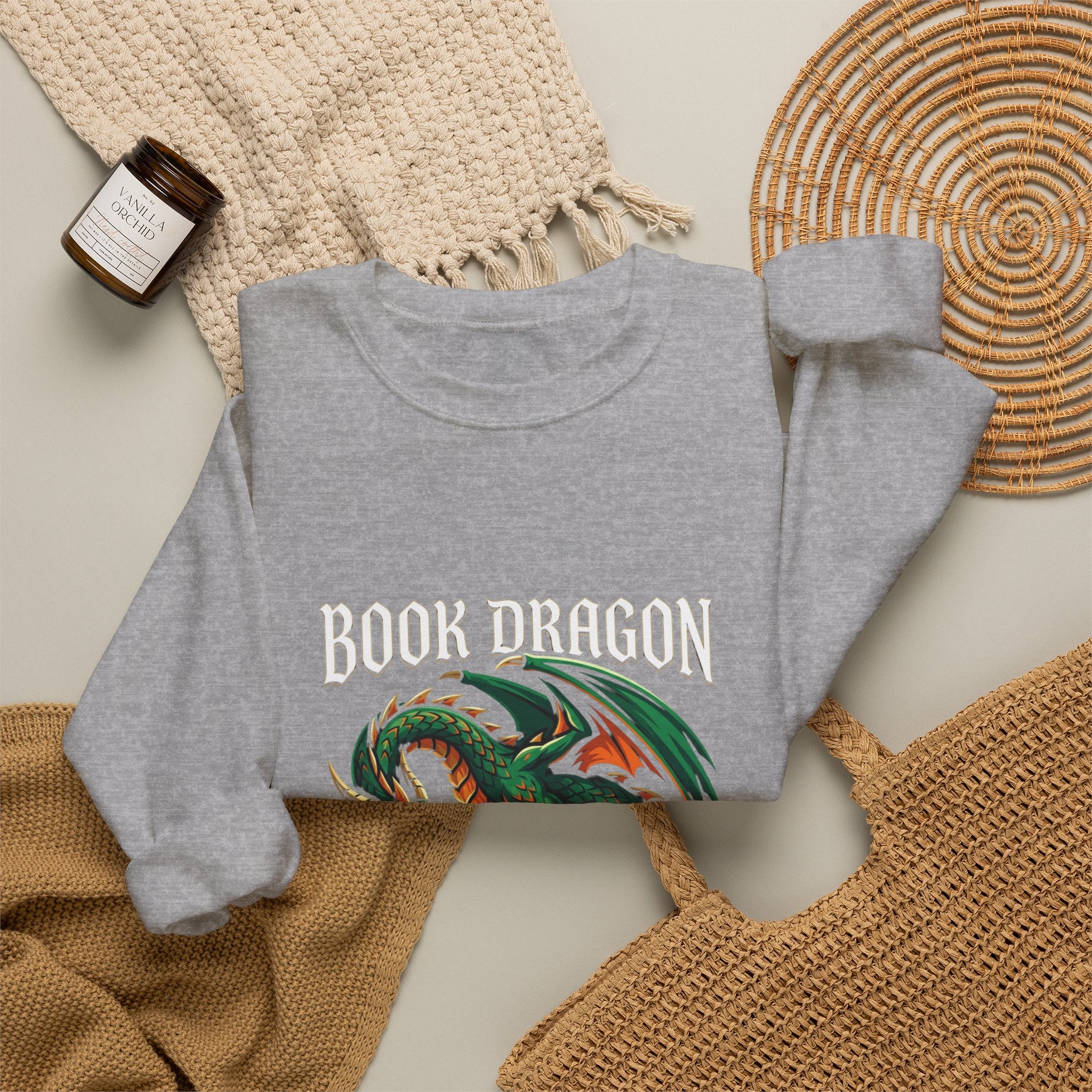 Guardian Dragon Crewneck Sweatshirt | fantasy art, tattoo style