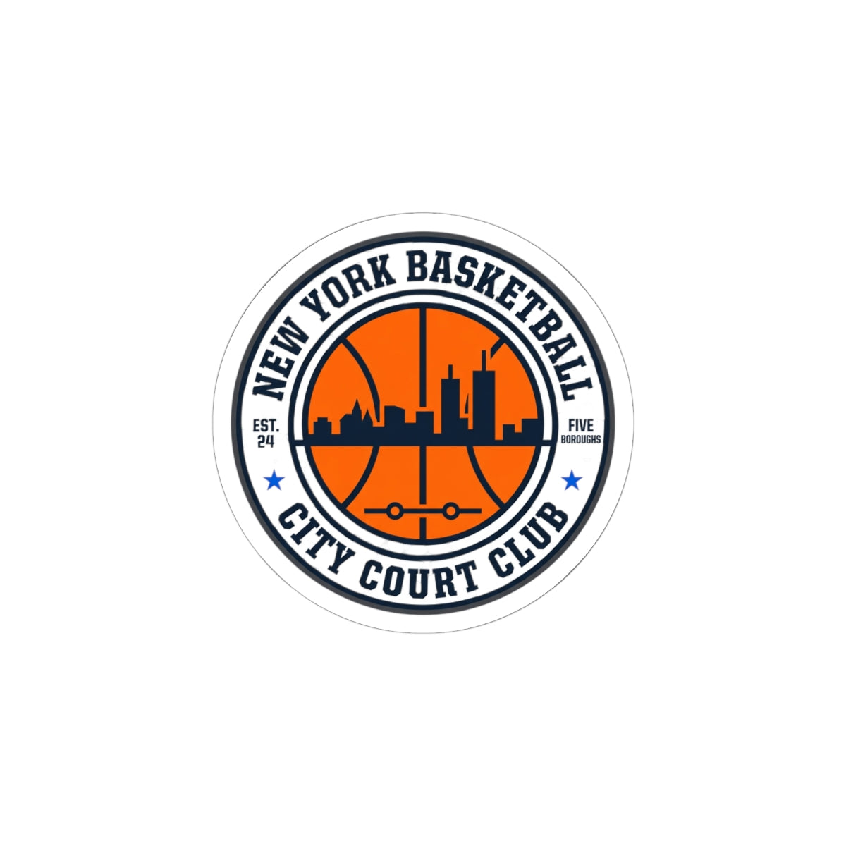 City Court Club Basketball Sticker | varsity, streetwear