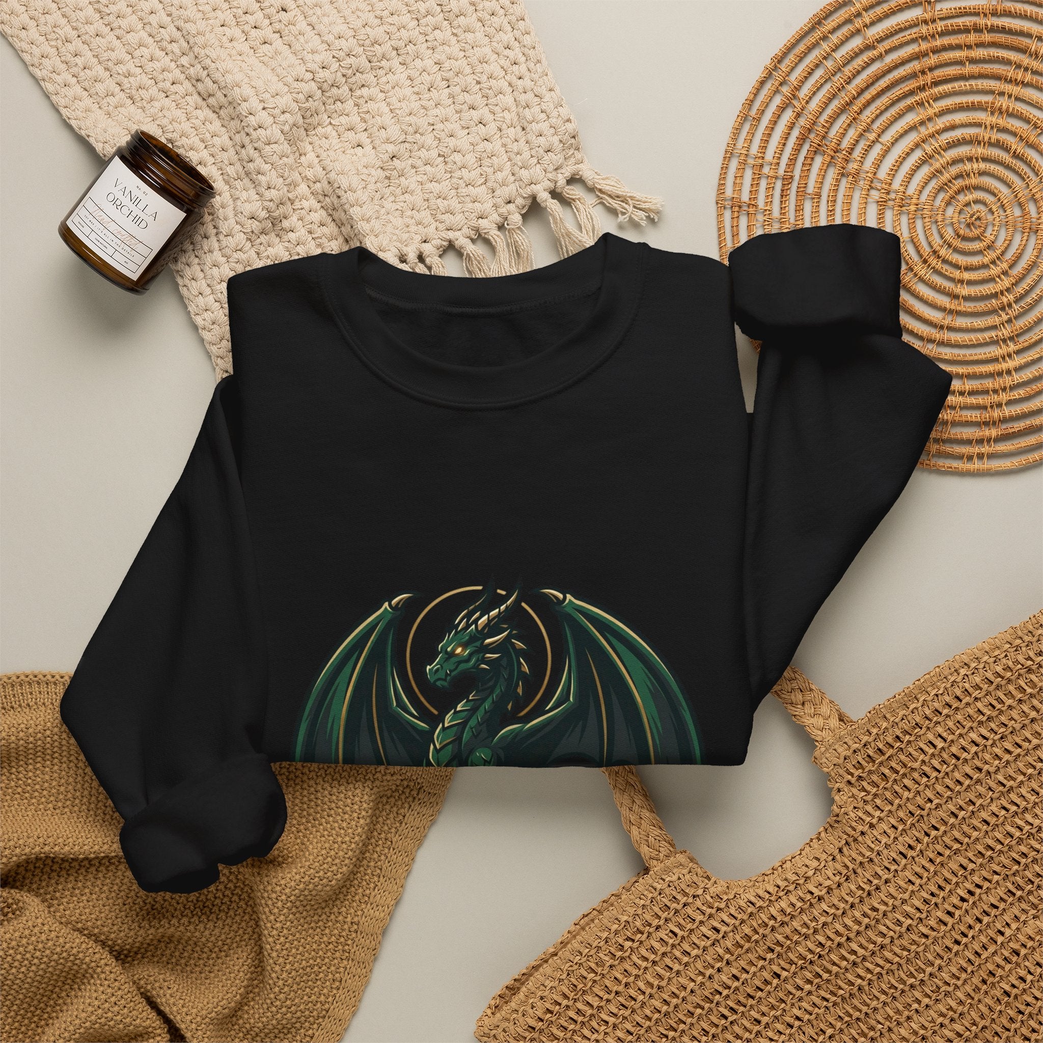 Dragon Soul Crewneck Sweatshirt | fantasy art, tattoo style