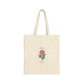 Birth Month Rose Tote | Botanical, Watercolor, Personalized Name