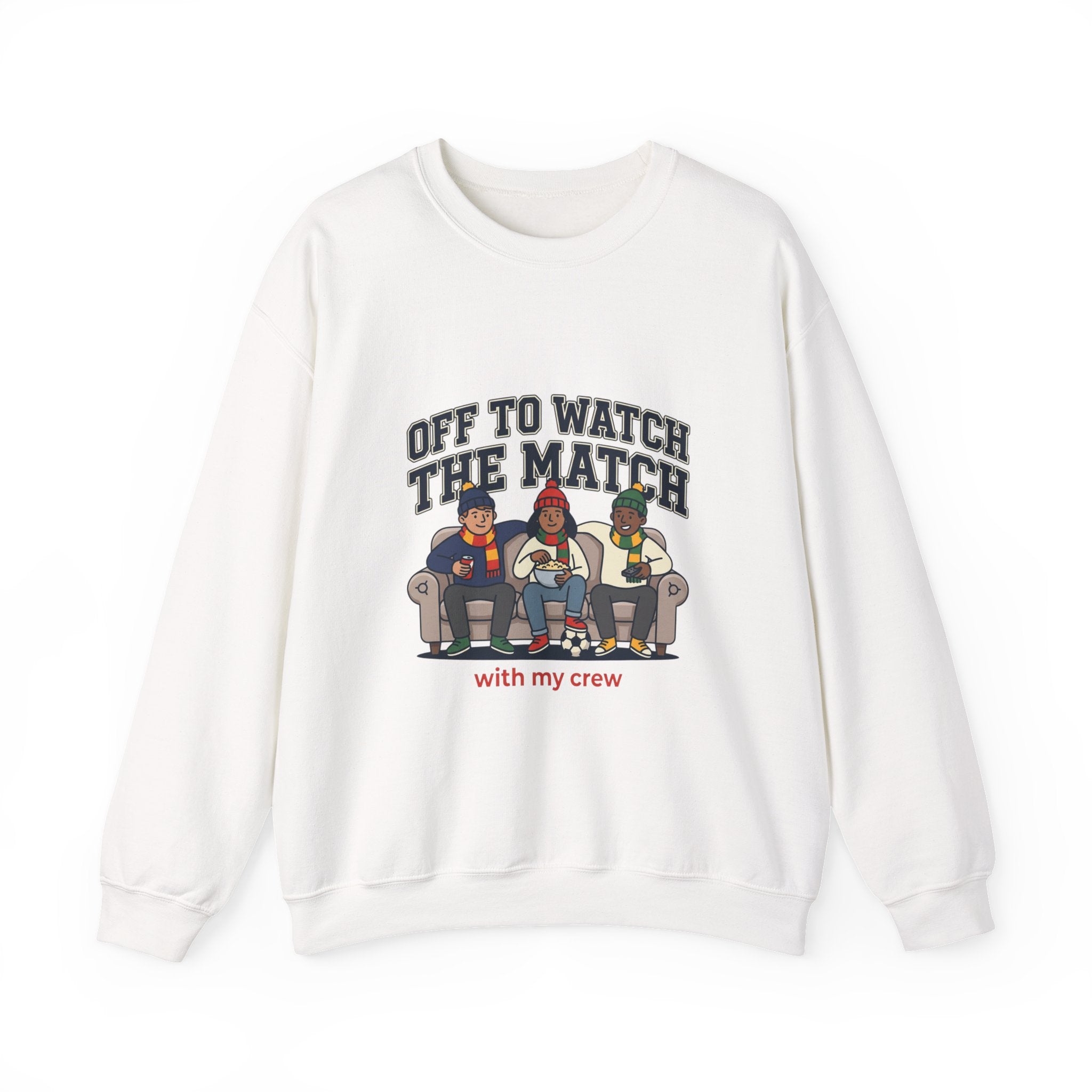 Off to Watch the Match Crewneck Sweatshirt, soccer watch party, match-day outfit