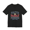 Faith Family Freedom Tee | Faith-based Patriotic July 4th, Vintage Americana