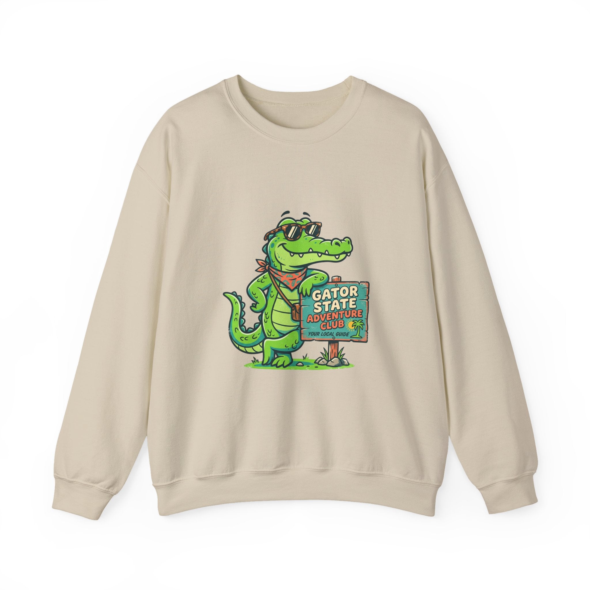 Gator State Sign sweatshirт | alligator pun, swamp life lake day