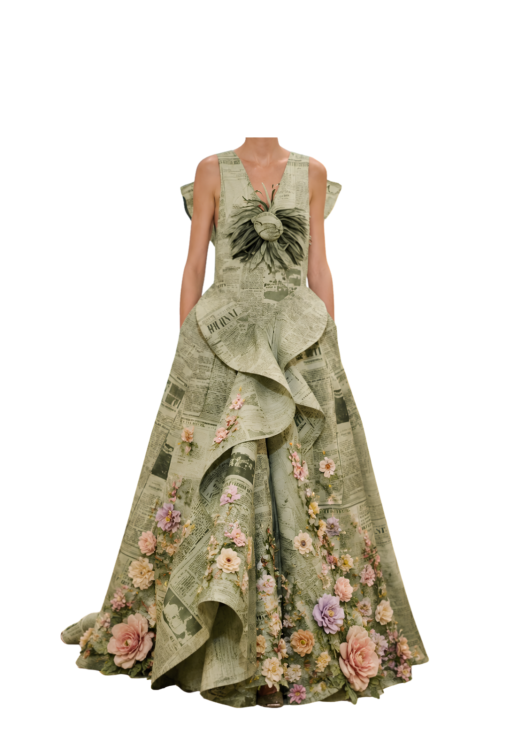 Floral Flamenco Racerback Dress - Yellow Rose Ruffle Bodycon
