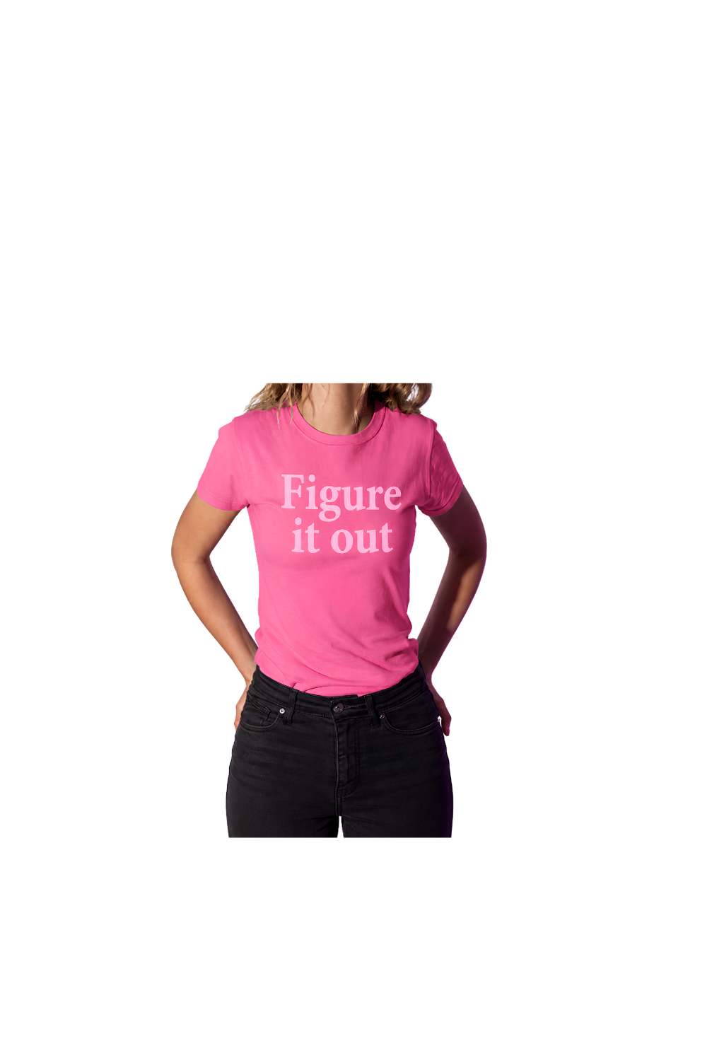 Figure It Out Boxy Tee — Women's Casual Graphic T‑Shirt