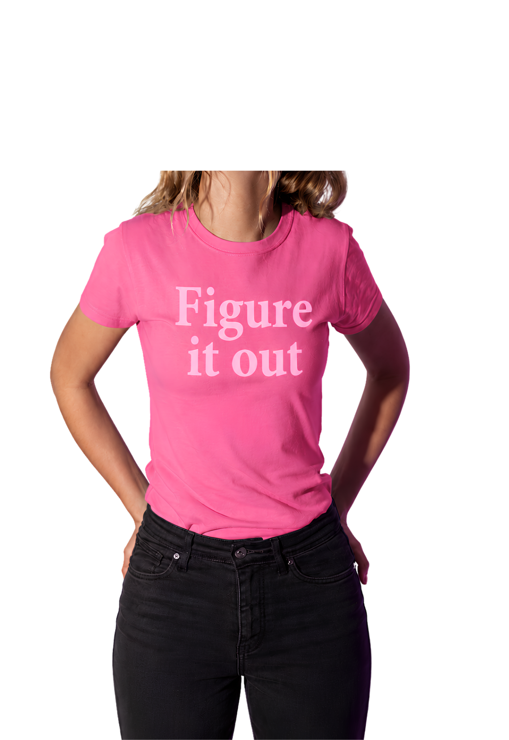 Figure It Out Boxy Tee — Women's Casual Graphic T‑Shirt