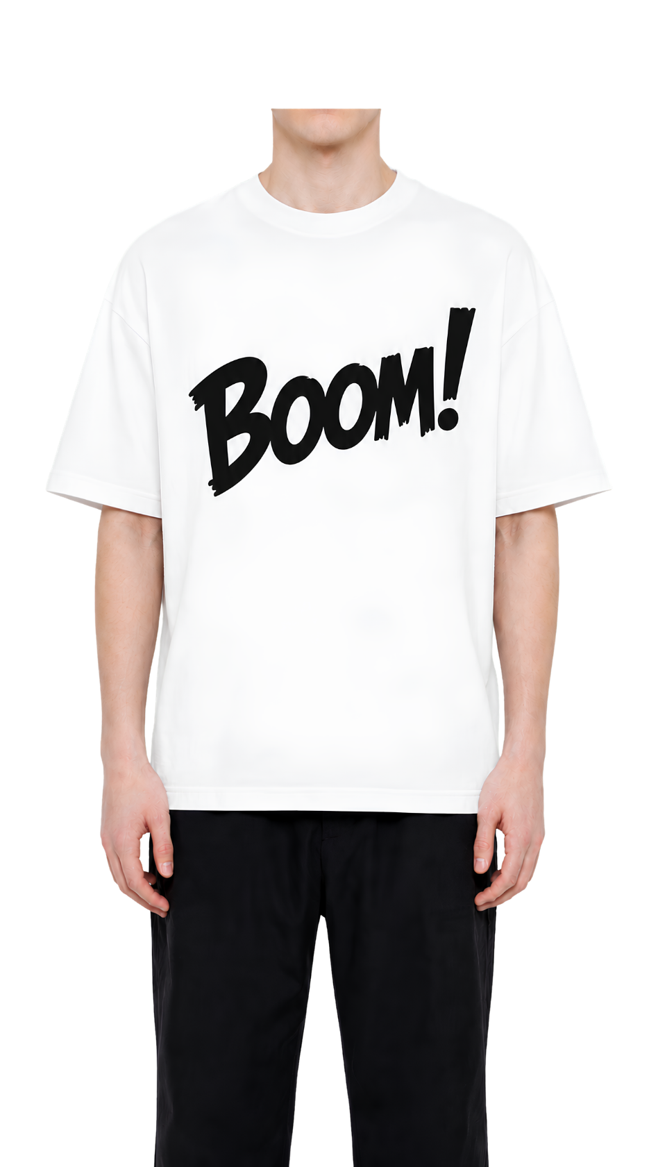 Boom! Graphic Tee — Minimalist Pop Art Shirt