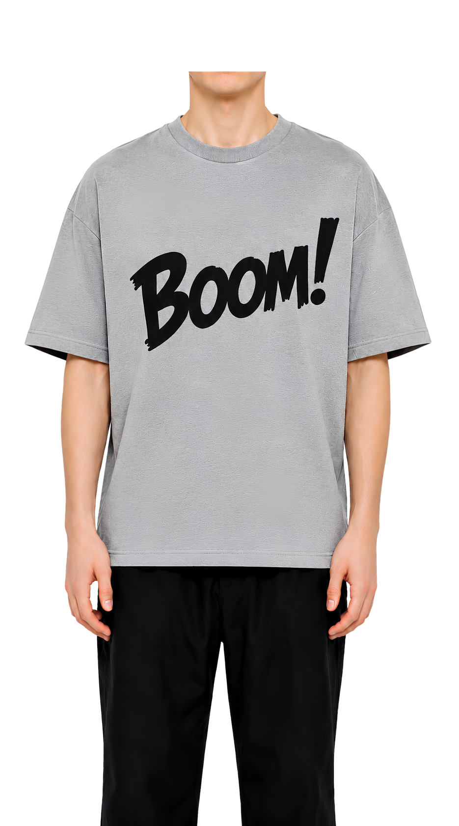 Boom! Graphic Tee — Minimalist Pop Art Shirt