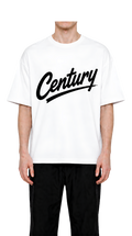 Cent ury Script T-Shirt — Retro Script Logo Tee
