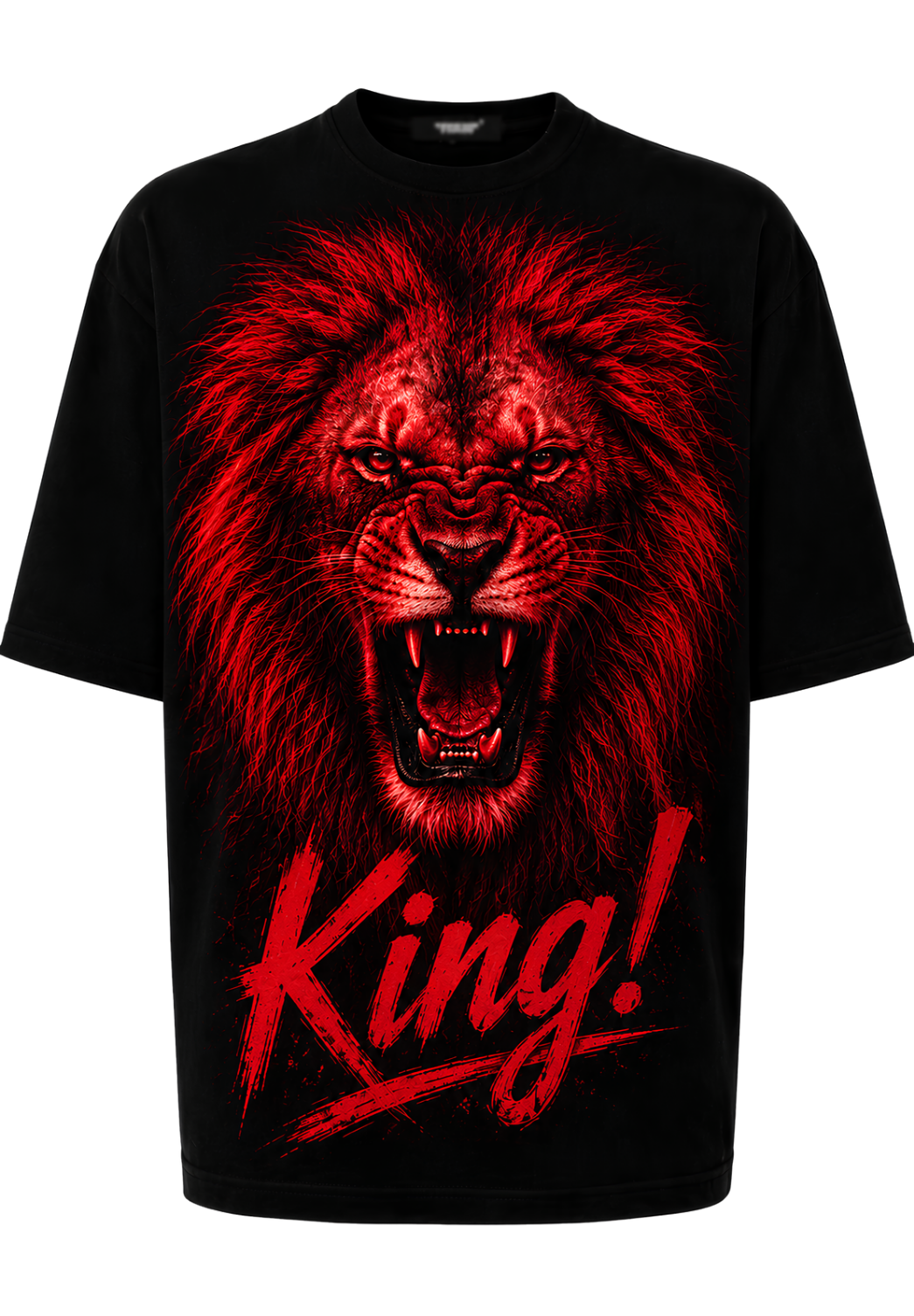 King Red Mask T-Shirt — Graphic Horror Streetwear Tee