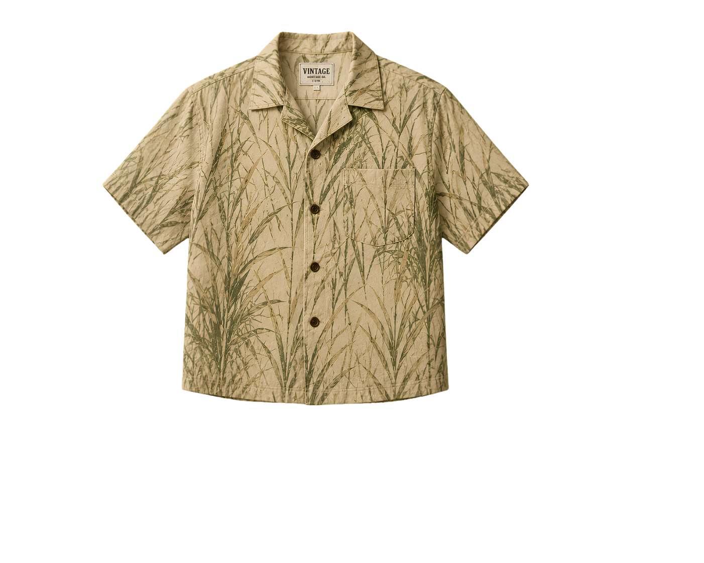 Tropical Hawaiian Shirt Photo Puzzle — Vintage Palm Leaf Jigsaw (110–1014 pcs)