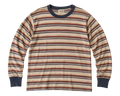 Long Sleeve T-Shirt — Retro Striped Sweater Print