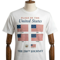 American Flag Graphic T-Shirt — Vintage USA Journey Design