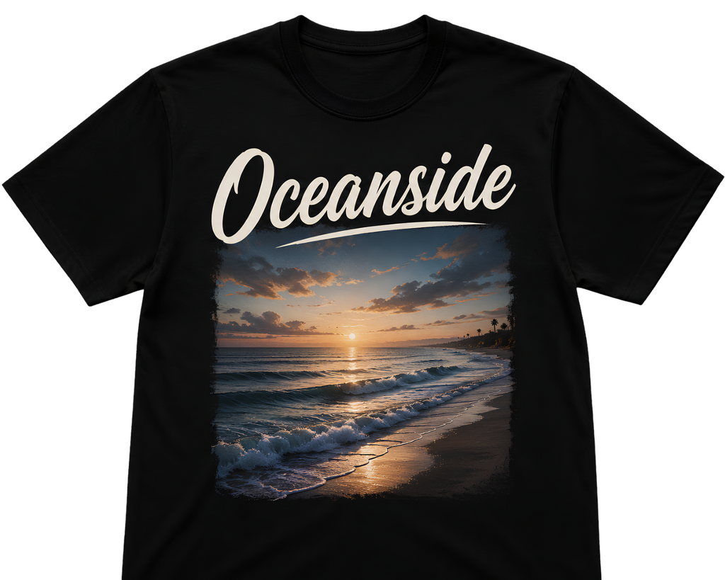 Oceanside Sunset V-Neck T-Shirt