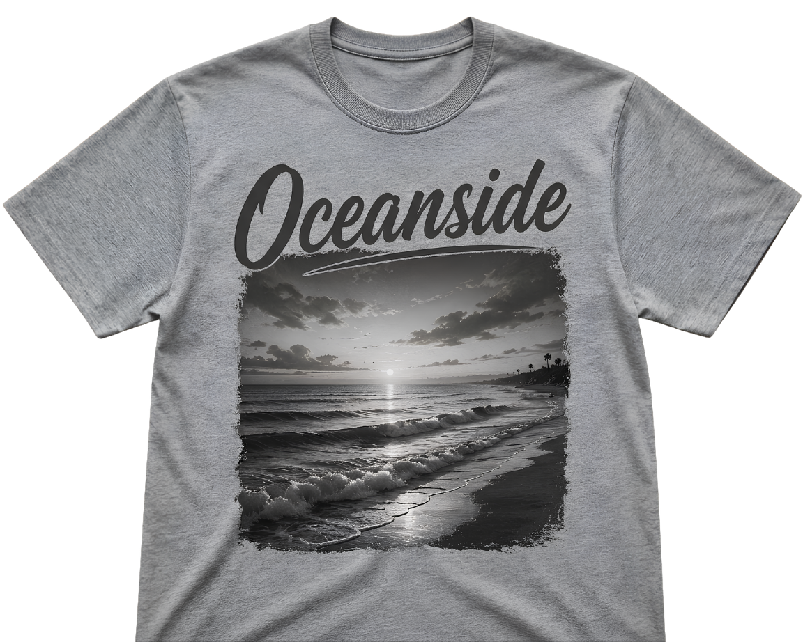 Oceanside Sunset V-Neck T-Shirt