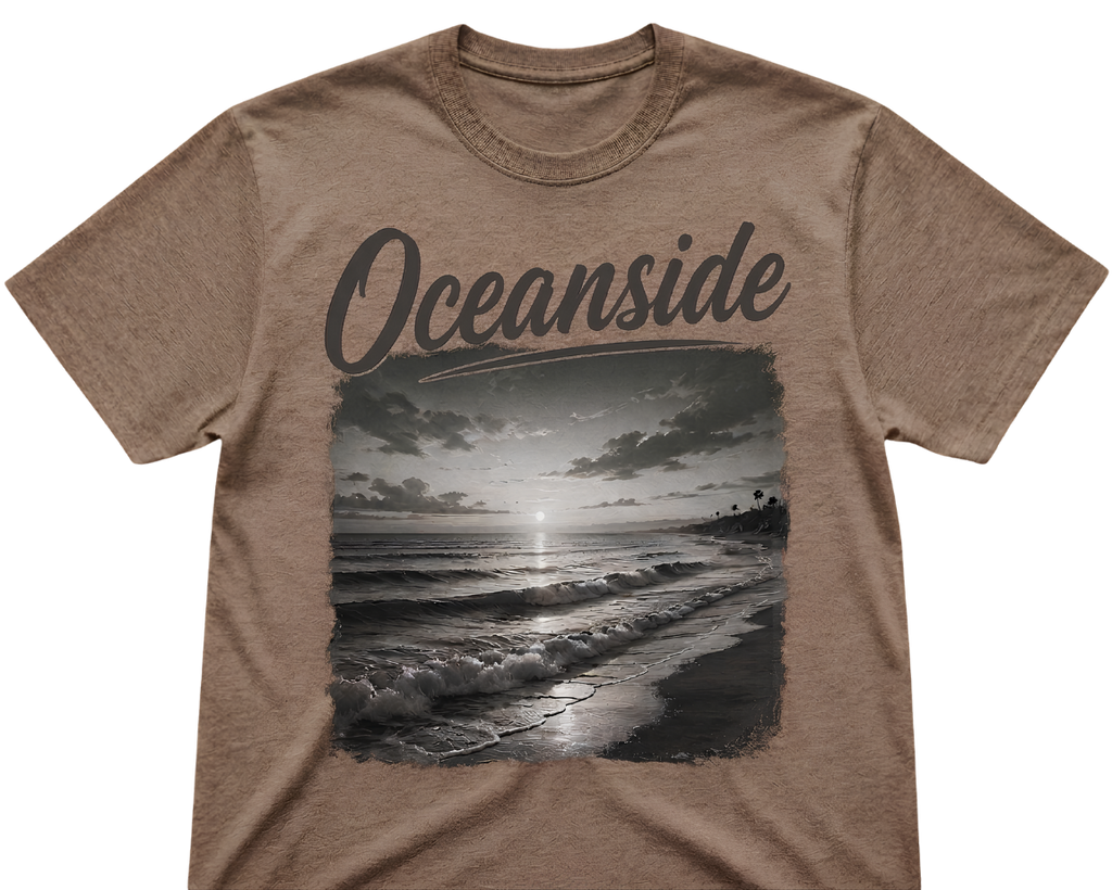 Oceanside Sunset V-Neck T-Shirt