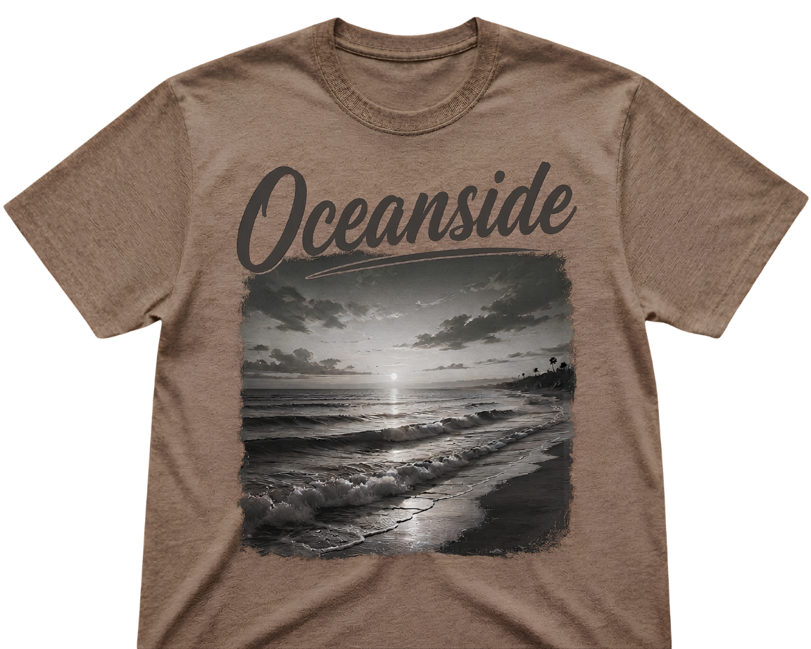 Oceanside Sunset V-Neck T-Shirt