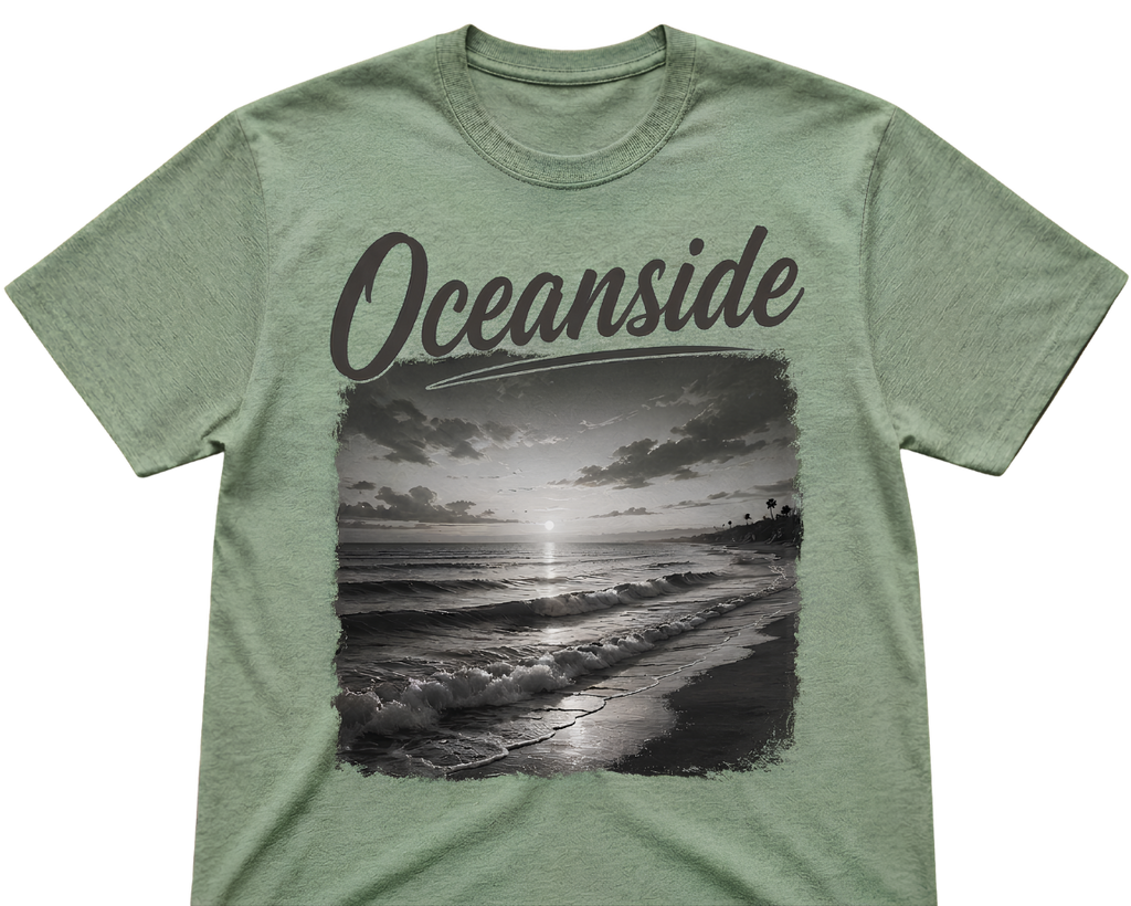Oceanside Sunset V-Neck T-Shirt