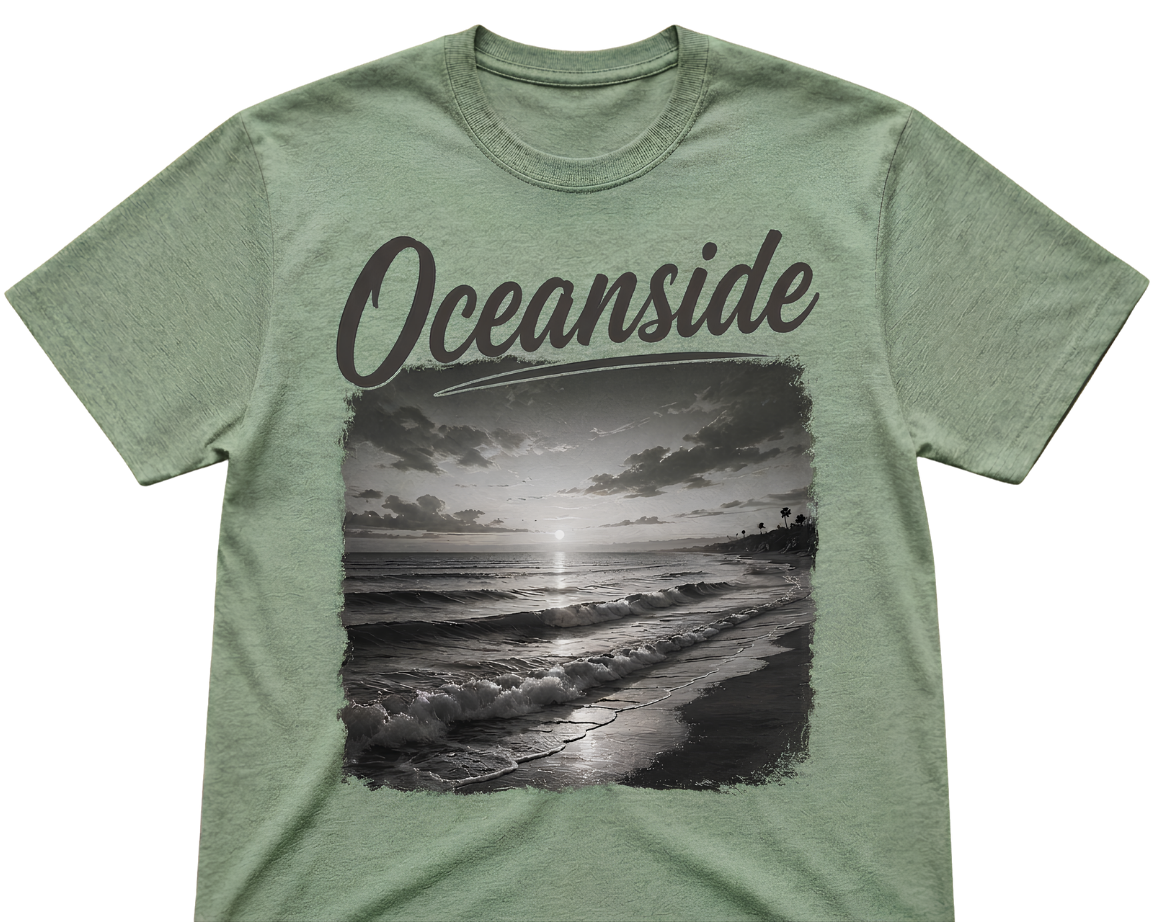 Oceanside Sunset V-Neck T-Shirt