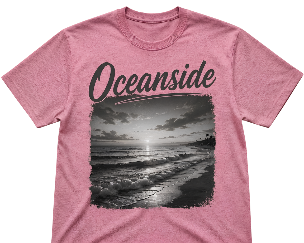 Oceanside Sunset V-Neck T-Shirt