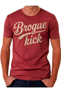 Brogue Kick T-Shirt — Vintage Script Graphic Tee for Sneaker & Music Fans
