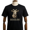 Goat Graphic Tee – "Certified Goat" Vintage Farm Animal T-Shirt