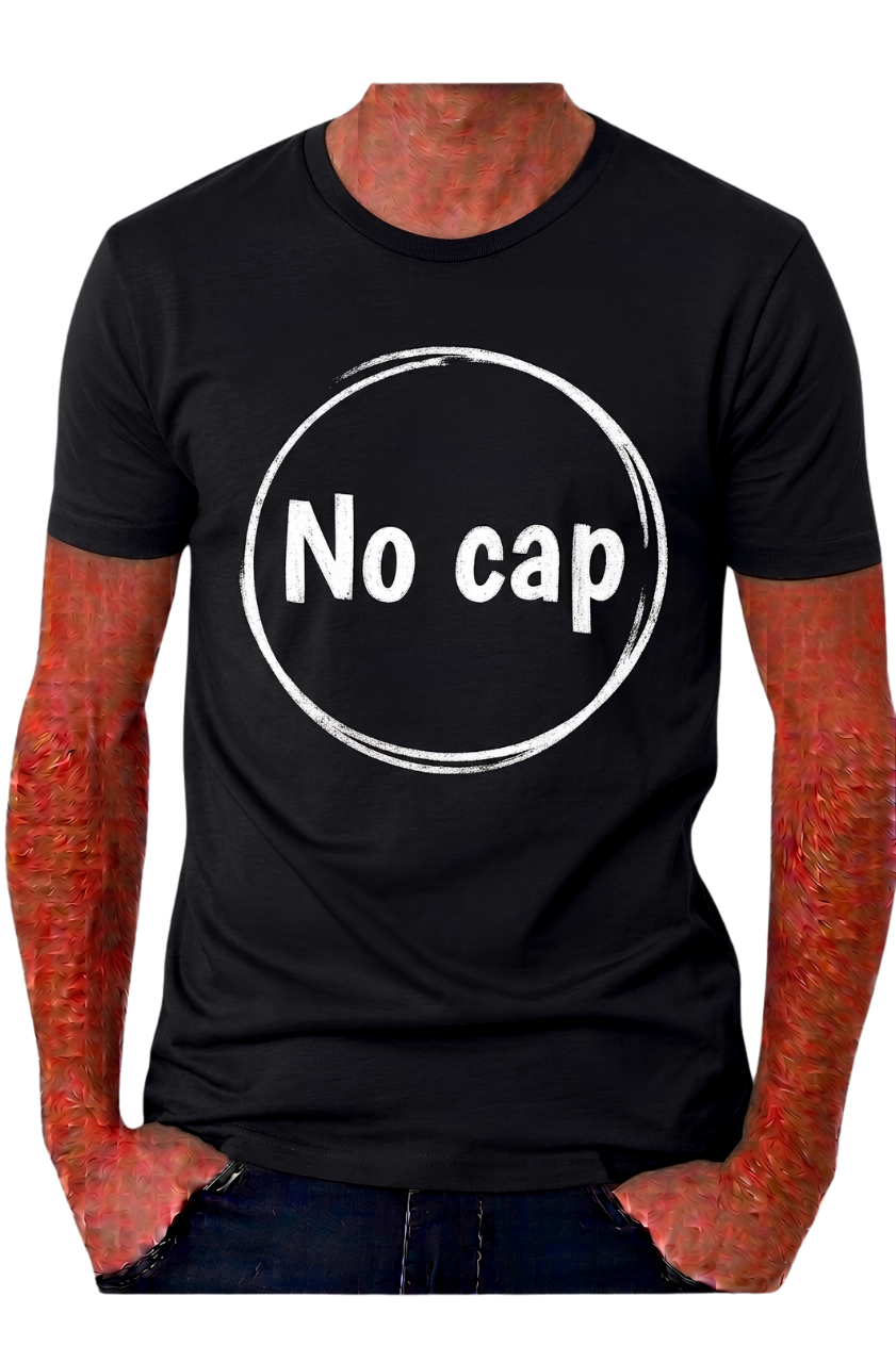 No Cap Graphic T-Shirt — Casual Streetwear Tee
