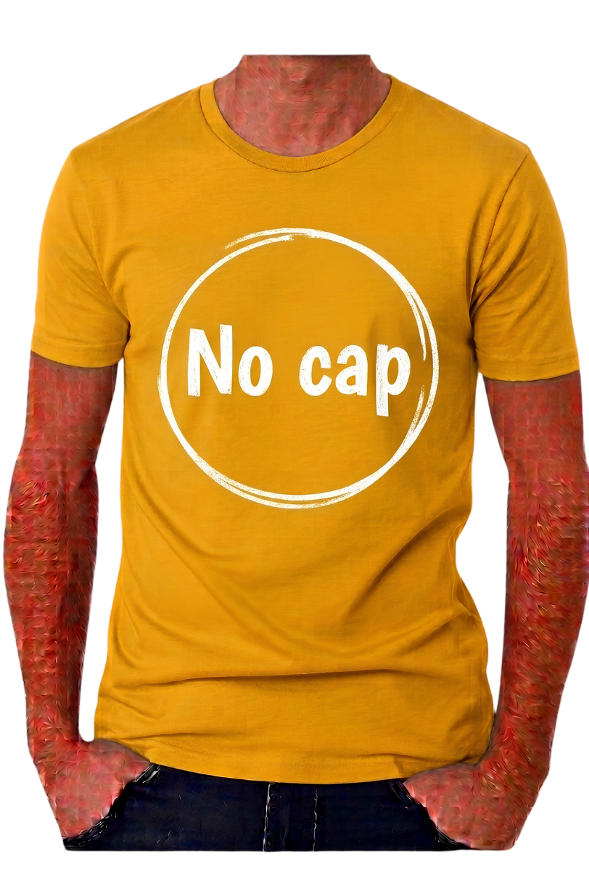 No Cap Graphic T-Shirt — Casual Streetwear Tee