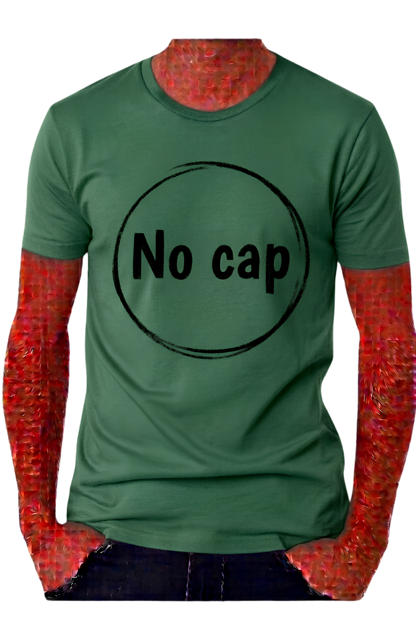 No Cap Graphic T-Shirt — Casual Streetwear Tee