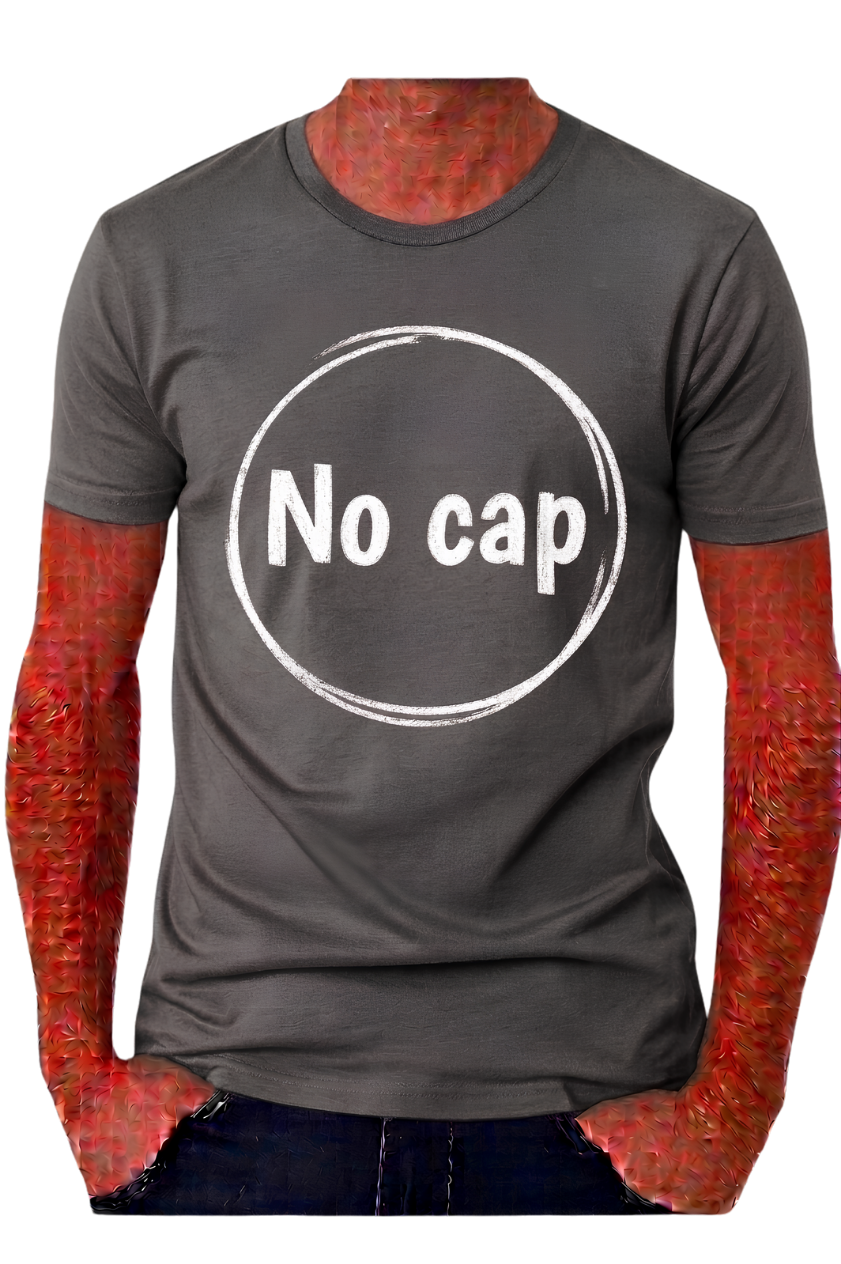 No Cap Graphic T-Shirt — Casual Streetwear Tee