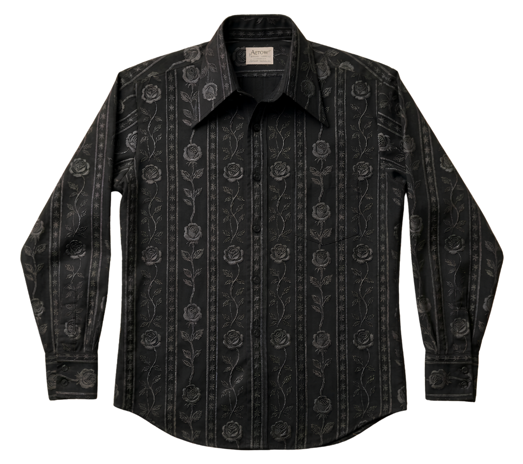 Embroidered Long Sleeve Shirt — Classic Button-Down Work & Casual Shirt