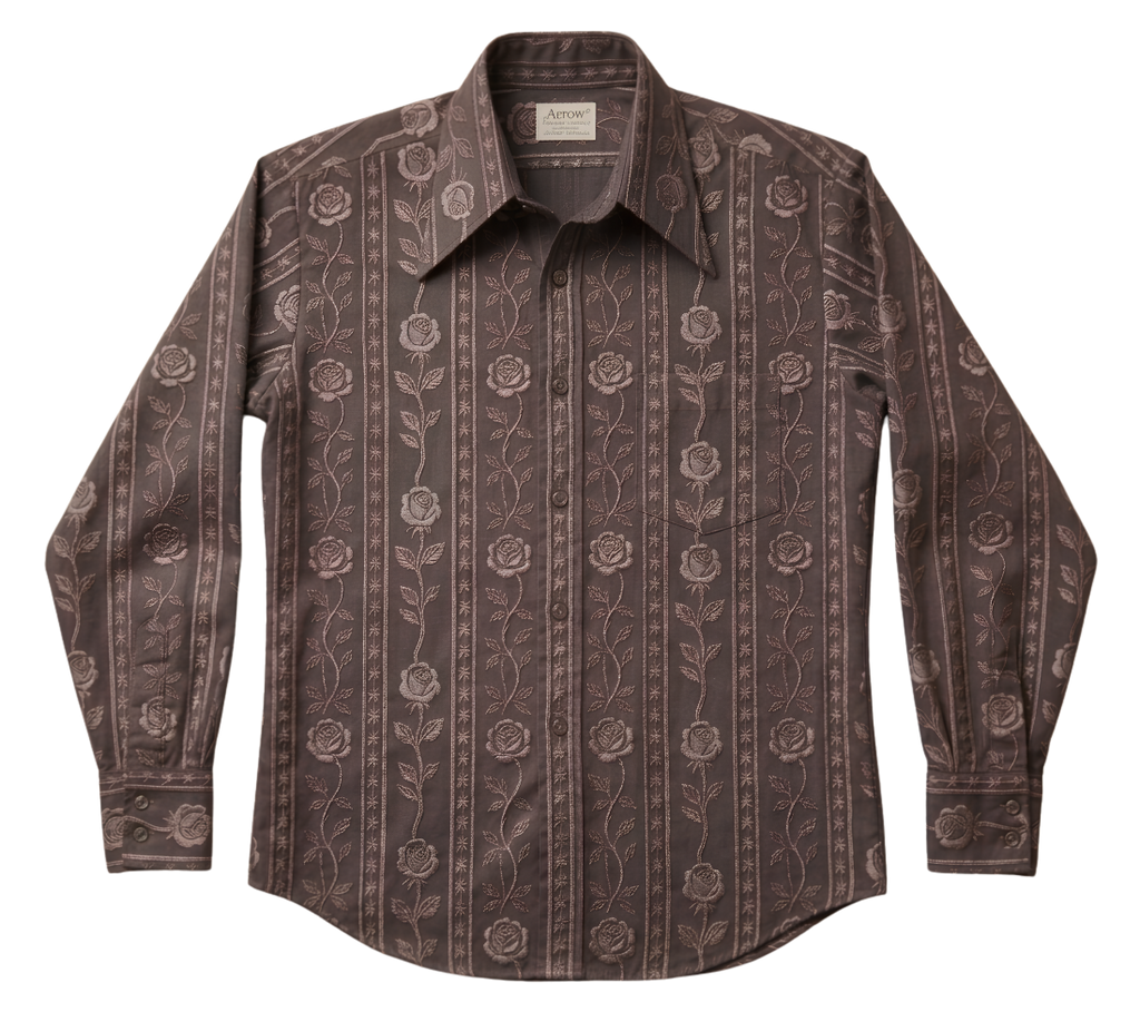 Embroidered Long Sleeve Shirt — Classic Button-Down Work & Casual Shirt