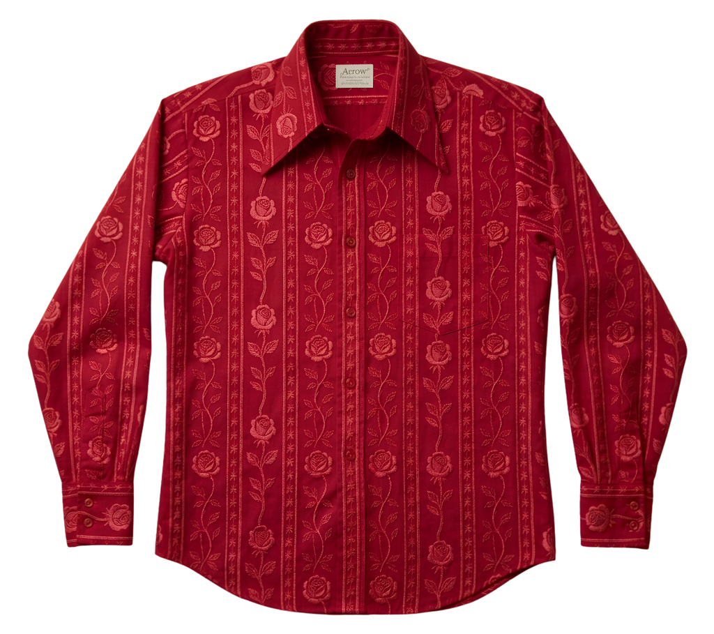 Embroidered Long Sleeve Shirt — Classic Button-Down Work & Casual Shirt
